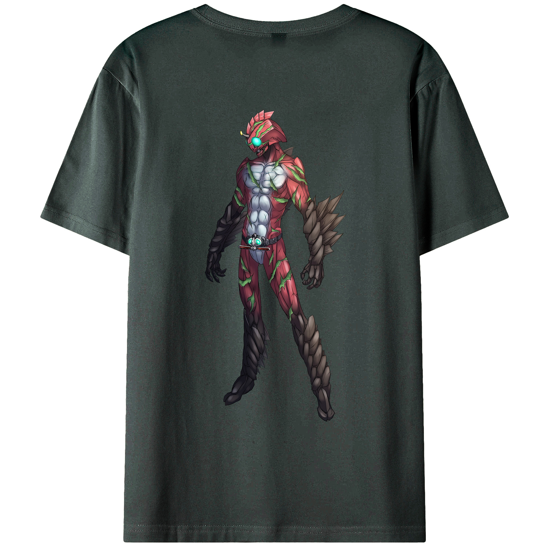 （画像用） ウルトラマン Ultraman 綿100％ メンズ半袖Tシャツ（バックプリント） 通気性
